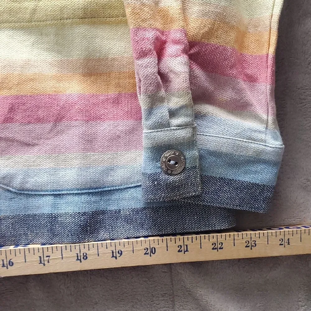 ALFRED DRUNNER | 12 WOMEN'S | JACKET BUTTON DOWN SHIRT  in RAINBOW 19232 29961 - Picture 9 of 16